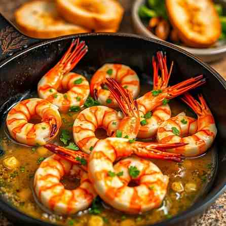 BC's Spot Prawns - Garlic Butter Skillet Recipe